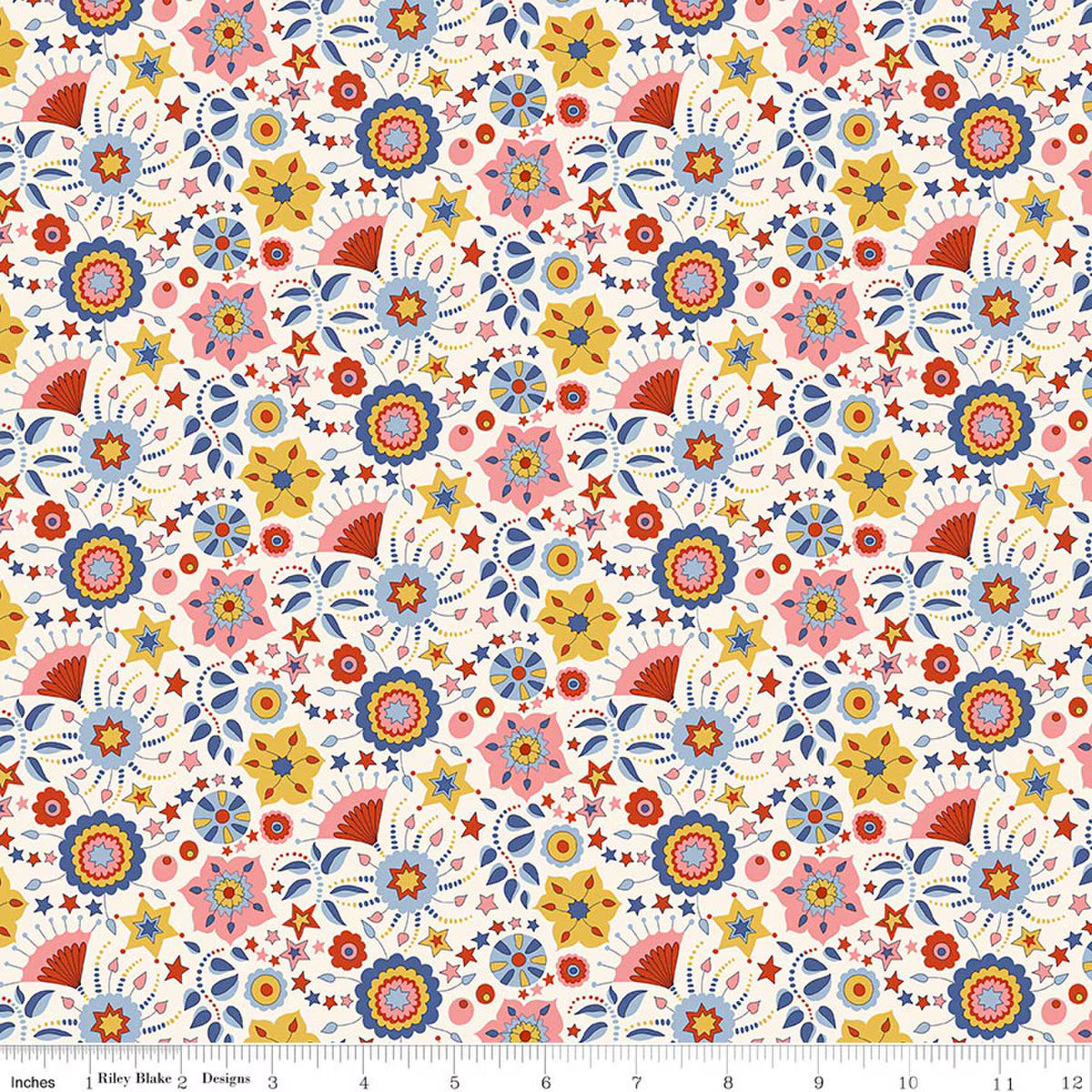 Summer Fair Fair Festival Florals A Liberty Fabrics Riley Blake 01667505A Half Yard