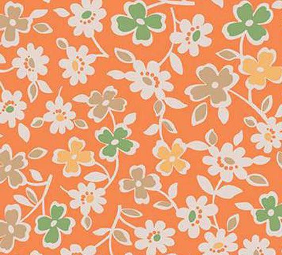 Autumn WB14672­-PUMPKIN Wide Back Cosmos Lori Holt Riley Blake Yard