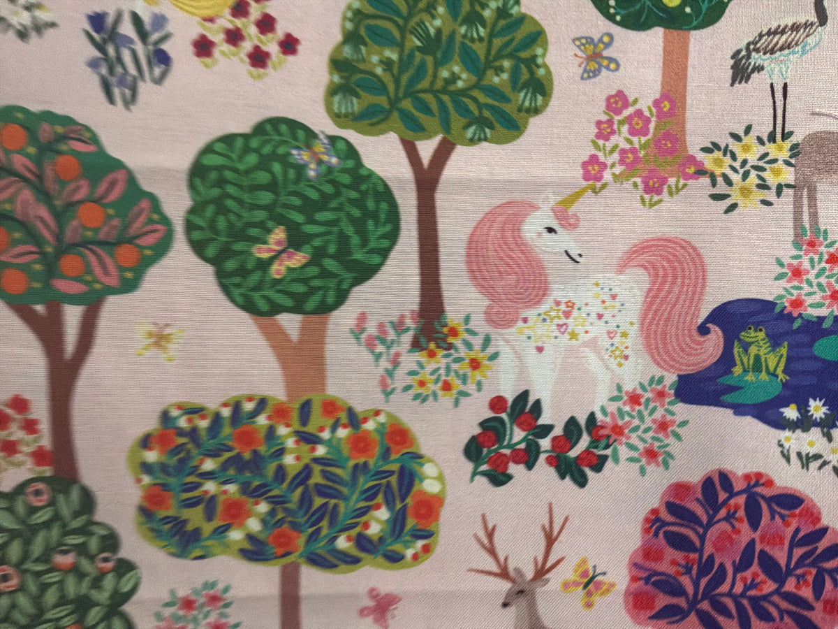 Rainbow Vale, Enchanted Woods, Pale Pink, 55048-3, Windham Fabrics Half Yard