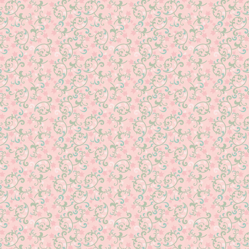 Pemberley Park PE261210 Miss Woodhouse Pink Lori Woods Poppie Cotton Half Yard