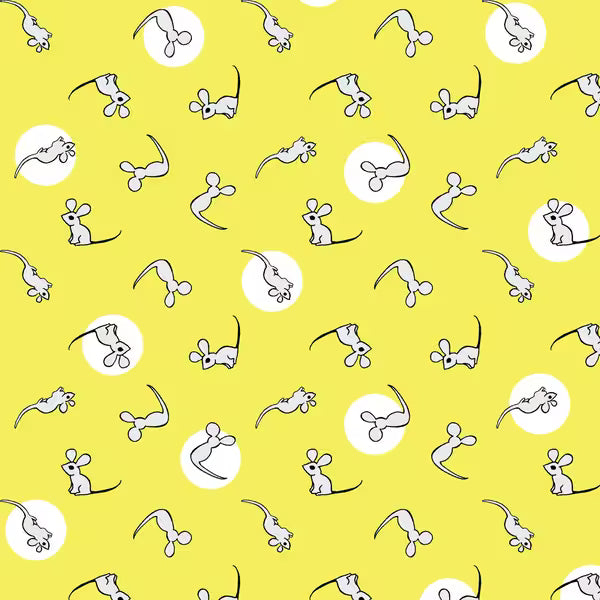 Goodnight Moon 227865 Mouse Yellow Margaret Wise Brown Cloud9 Half Yard