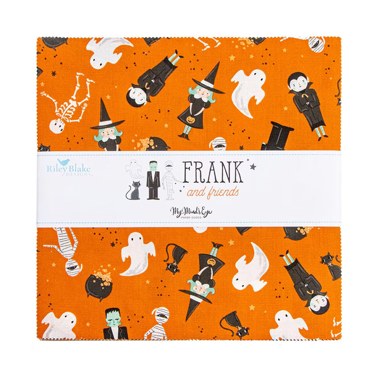 Frank and Friends 10-inch Layer Cake by My Mind's Eye for Riley Blake Designs 10­-17470­-42 by the Stacker