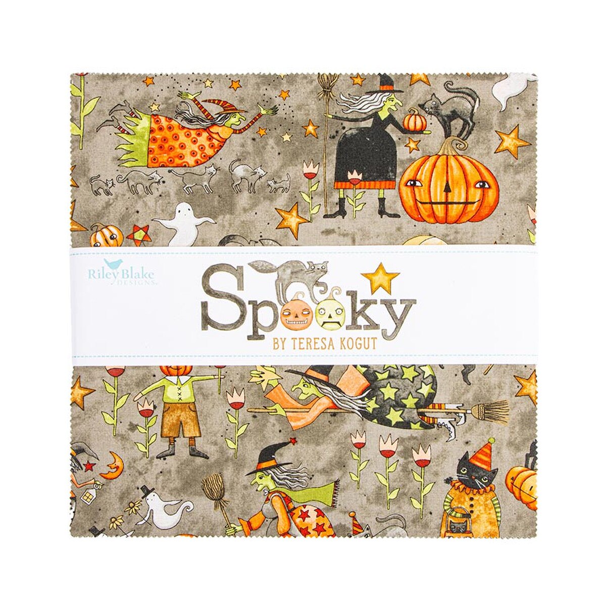 Spooky 10" Stacker Layer Cake Teresa Kogut Riley Blake 10-17570-42