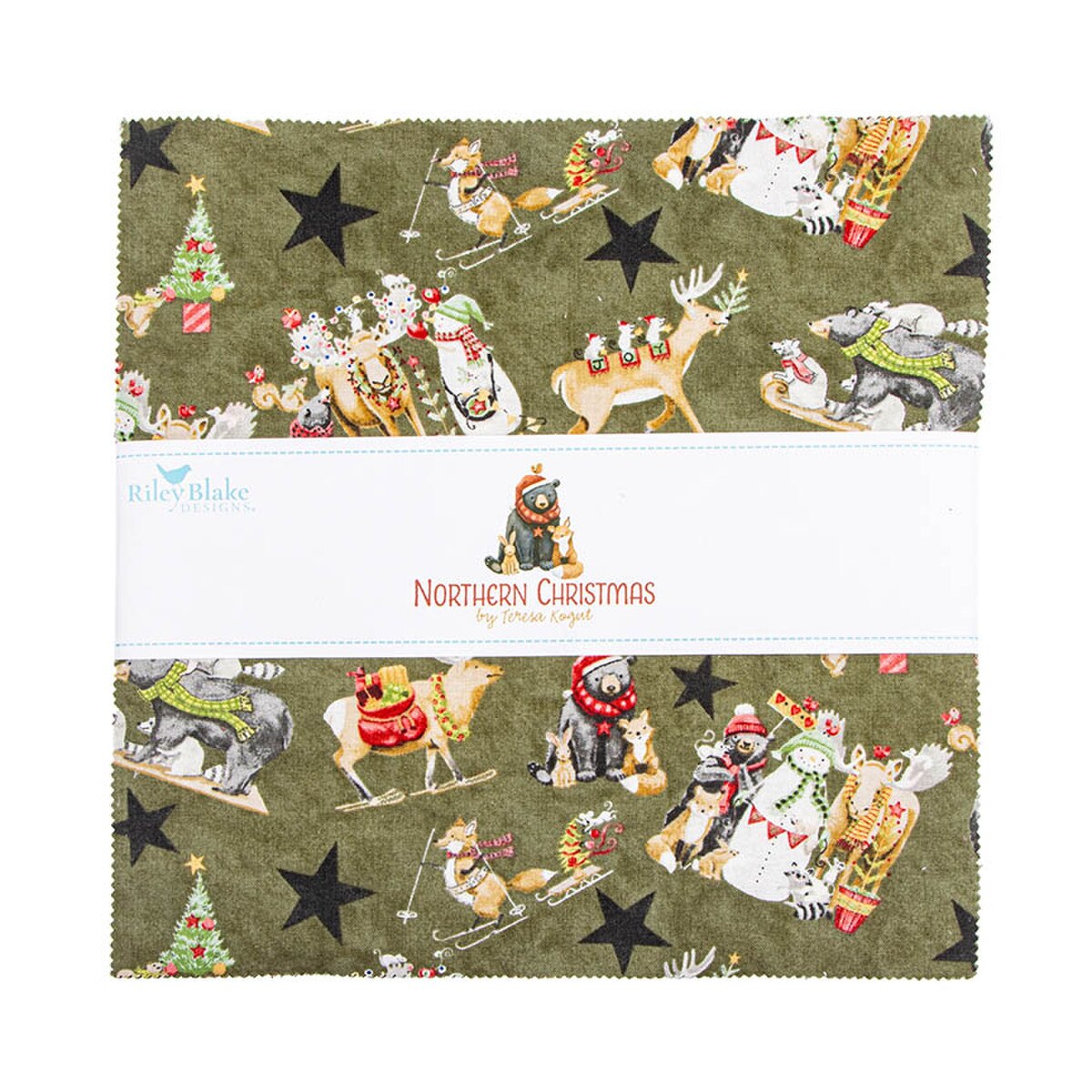 Northern Christmas 10" Stacker Layer Cake Teresa Kogut Riley Blake Designs 10­-17830­-42
