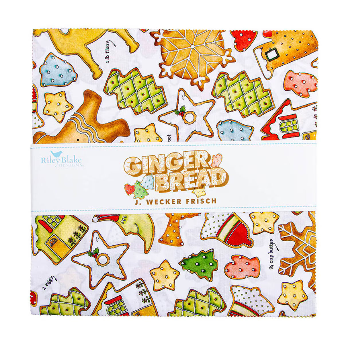 Gingerbread 5" Stacker Charm Pack J. Wecker Frisch Riley Blake 5­-17840­-42