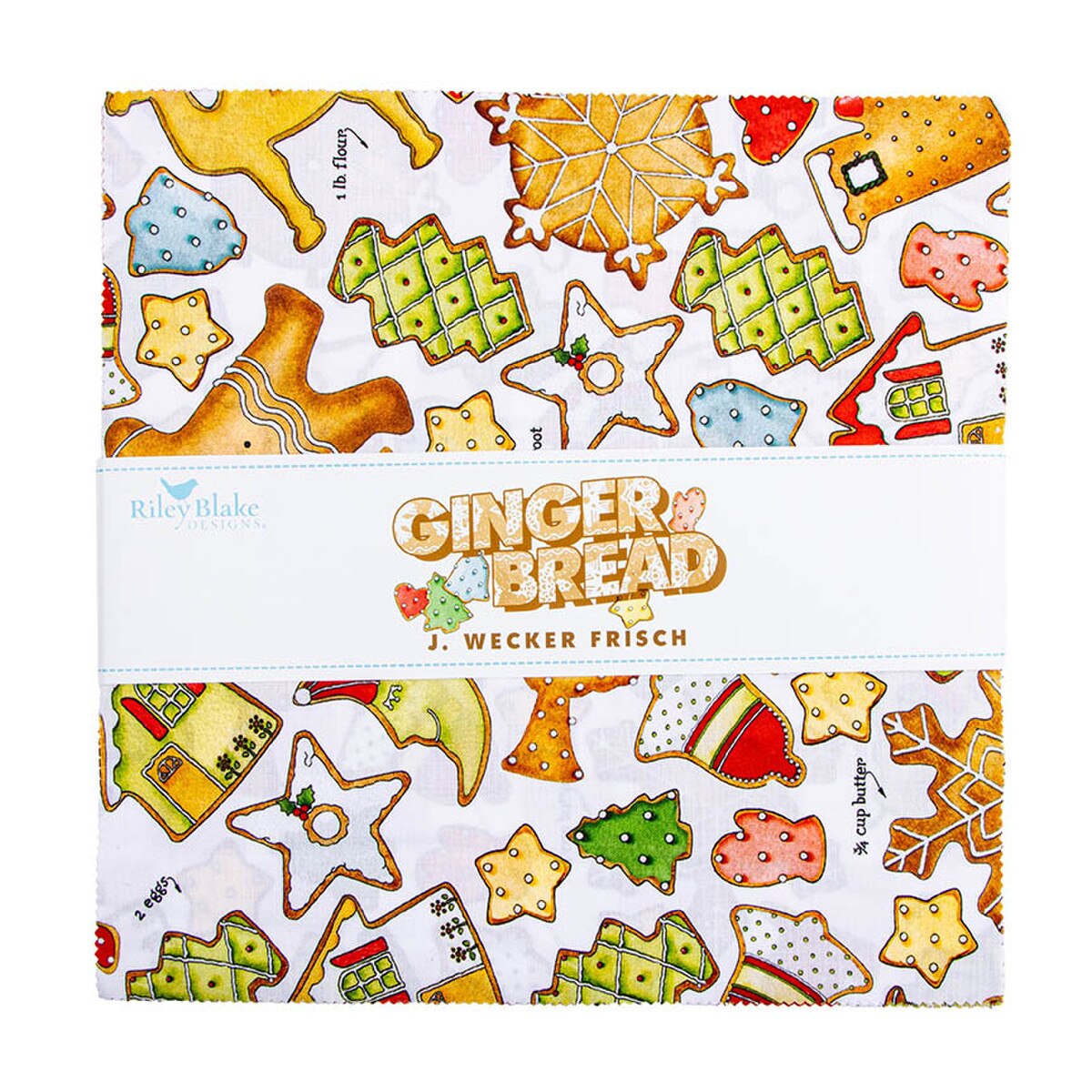 Gingerbread 10" Stacker Layer Cake J. Wecker Frisch Riley Blake 10­-17840­-42