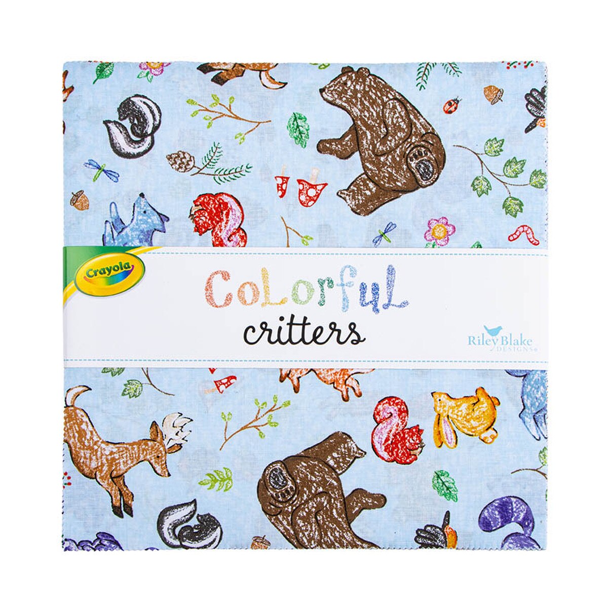 Colorful Critters 10" Stacker Layer Cake 42 Pcs Riley Blake 10­-17910­-42