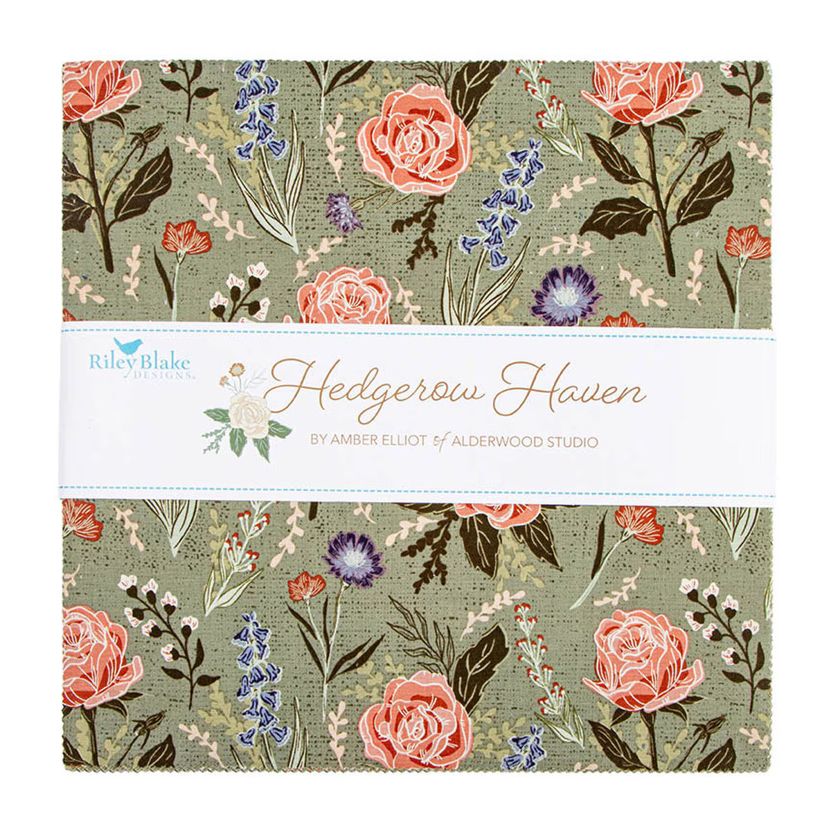 Hedgerow Haven 10" Layer Cake Stacker 42 Pcs 10­-18180­-42 Amber Elliot Riley Blake Designs