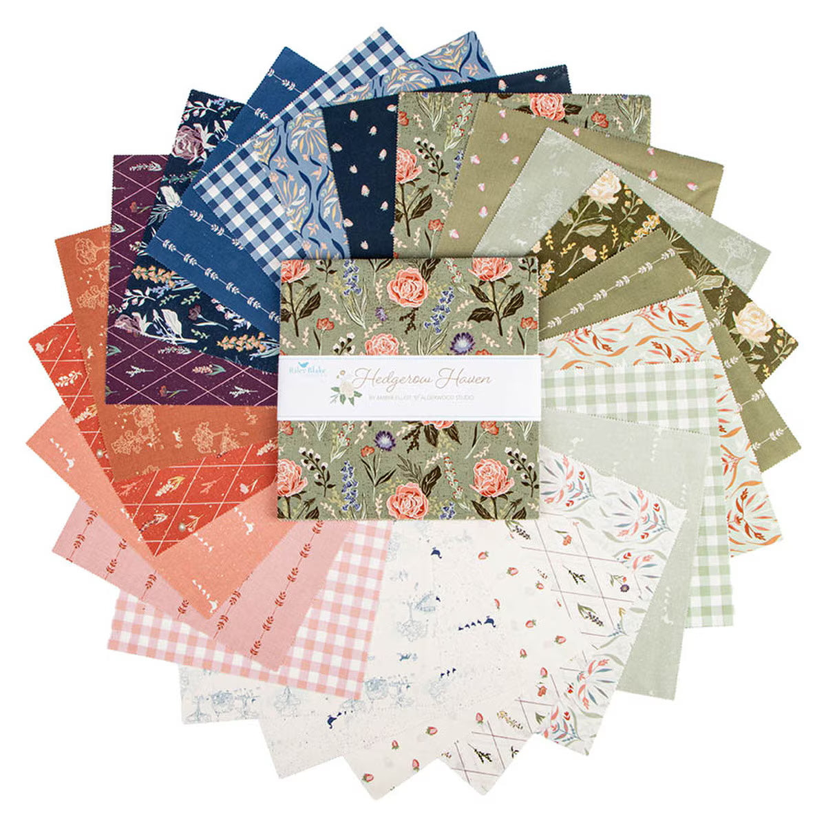 Hedgerow Haven 10" Layer Cake Stacker 42 Pcs 10­-18180­-42 Amber Elliot Riley Blake Designs