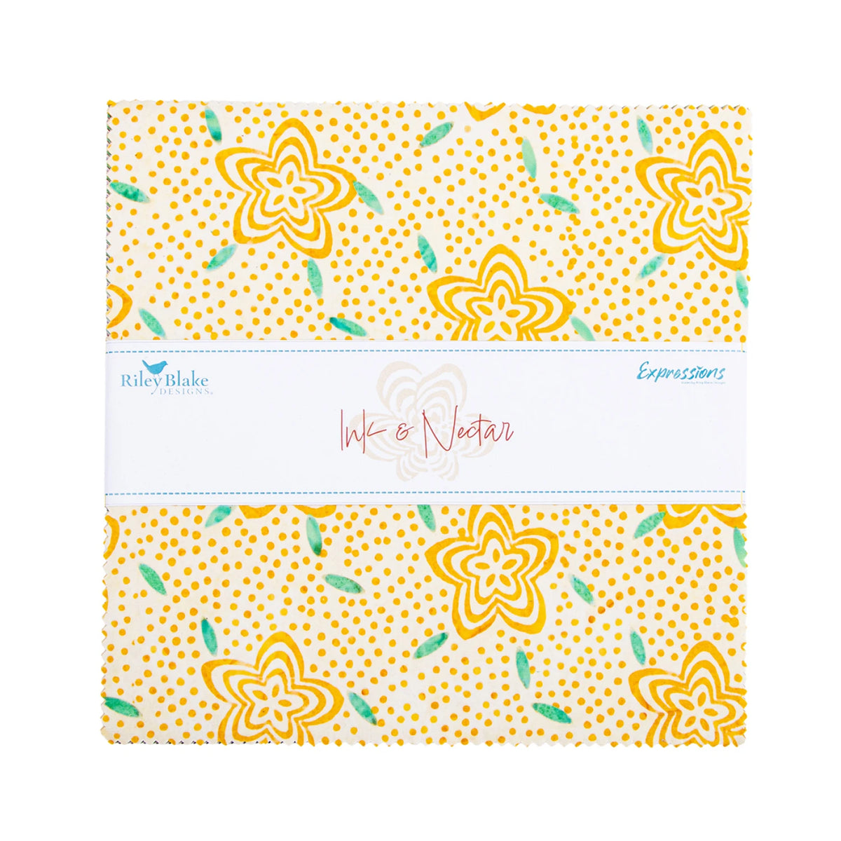 Batiks Ink & Nectar Batik 10­-23605­-42 10" Stacker Riley Blake