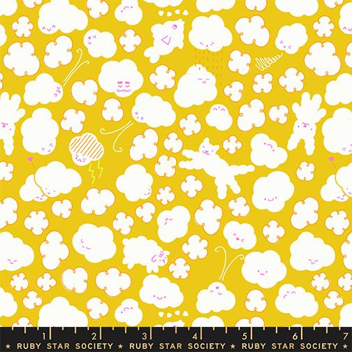 Float Cloudy RS1144 12 Starfruit Moda Half Yard