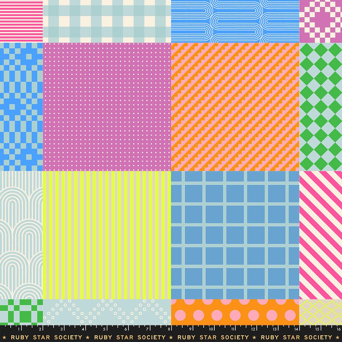 Float Sampler Cheater RS1149 14 Lily Pad Moda 24" x 44" Panel Each
