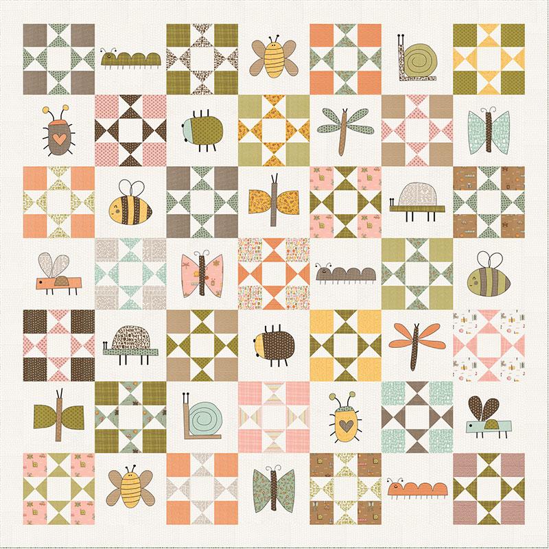 Bug Collector Love Bug 69" x 69" Pattern Sweetwater KIT55730 Moda EACH