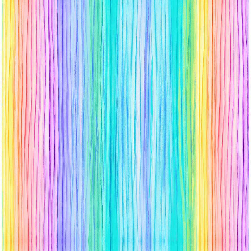 Meadow Stripes MEADOW-CD3959 Multi Timeless Treasures Half Yard