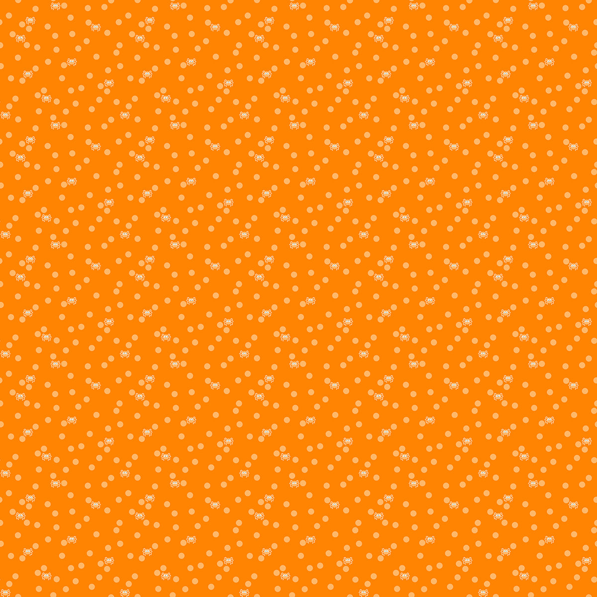 Ghostly Garden Spin and Spot Orange by KP Creates Andover A-10200-O Half Yard