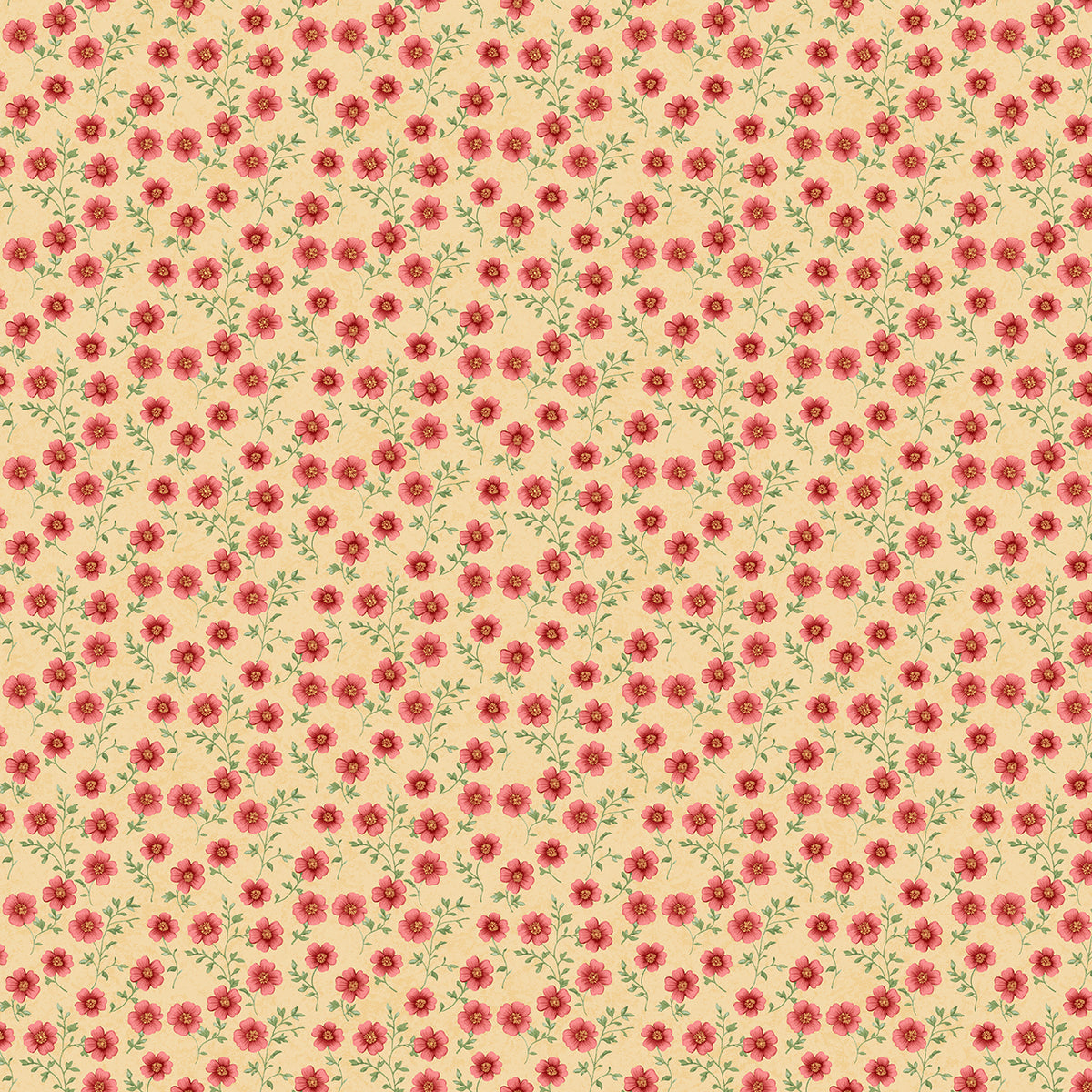 Sparrow Falls Blossom Flax A-10385-Y Michael Nardi Andover Half Yard