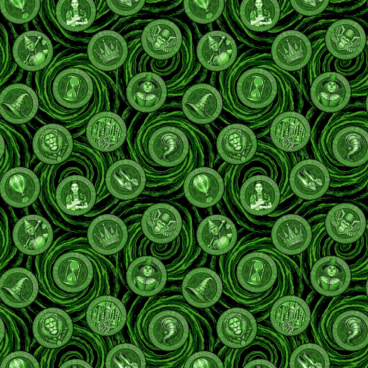 Good Together II Ozian Twister in Green 10861-76 Patrick Lose Northcott Fabrics Half Yard PRE ORDER