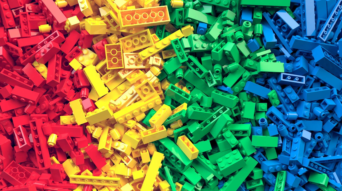 Building Blocks Rainbow Building Blocks 118029 Mook Half Yard