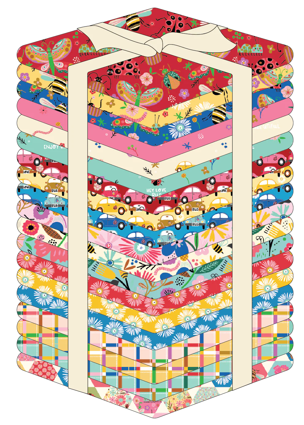 Hey Love Bug 19 Fat Quarter Bundles McKenzie Elston Poppie Cotton BG25150