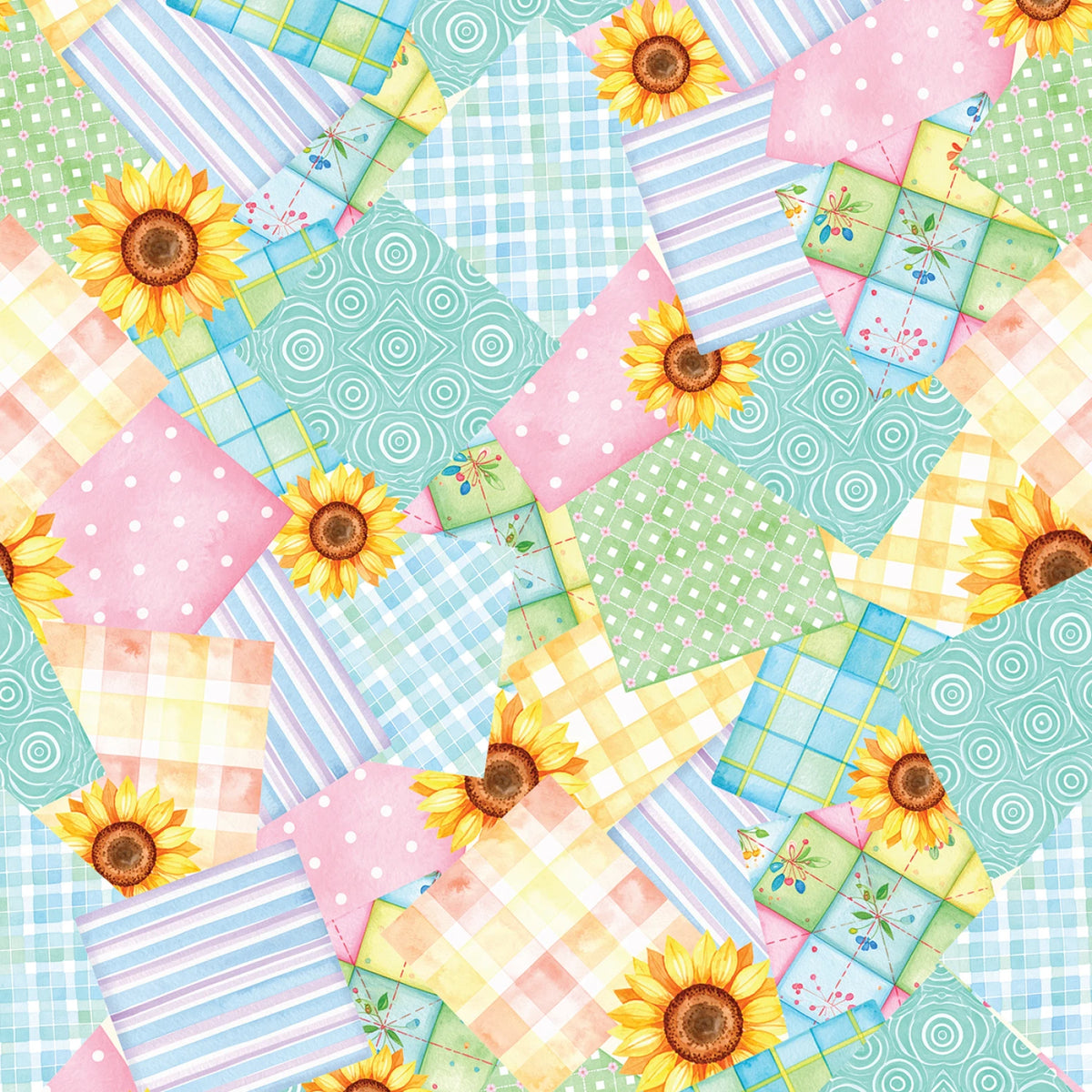 Prairie Notions Patchwork Prairie Multi 142125 Mook Half Yard