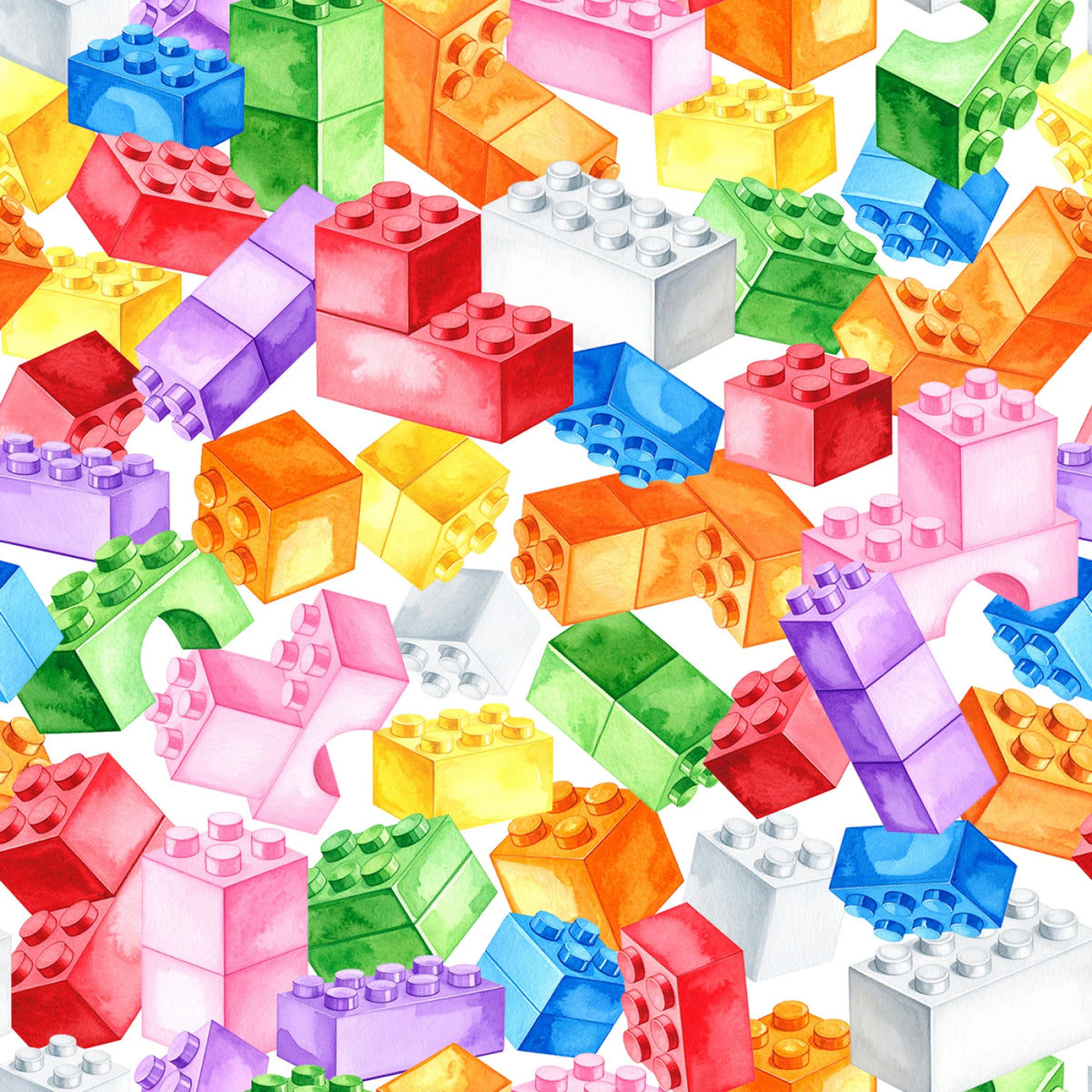Building Blocks Block Party Multi 143447 Mook Half Yard