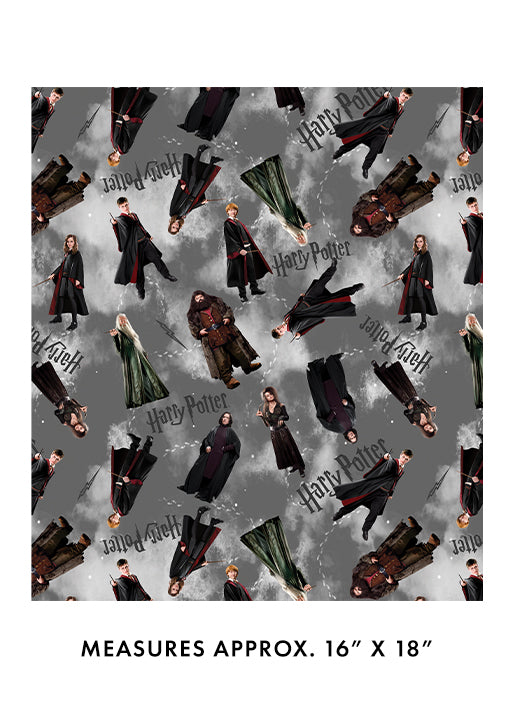 Harry Potter Owl Postal Service Black Benartex 1521711B Half Yard