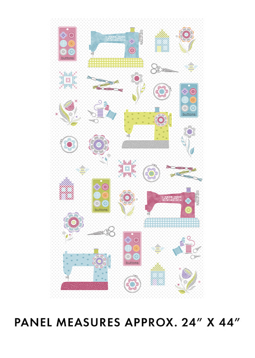 Stitch Garden 1618691B 2/3 Yard Panel Benartex 41M