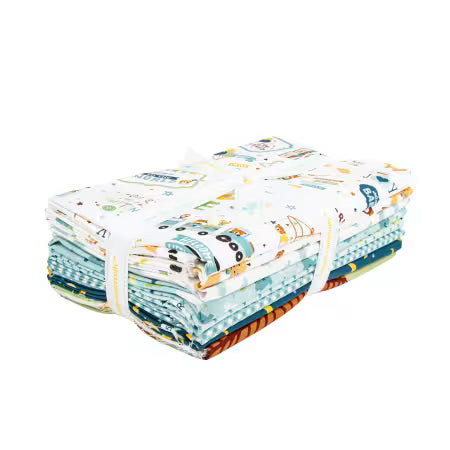 Baby Boy White 7-Yard Bundle + Panel by Lori Whitlock Riley Blake 1YD-16760W-8