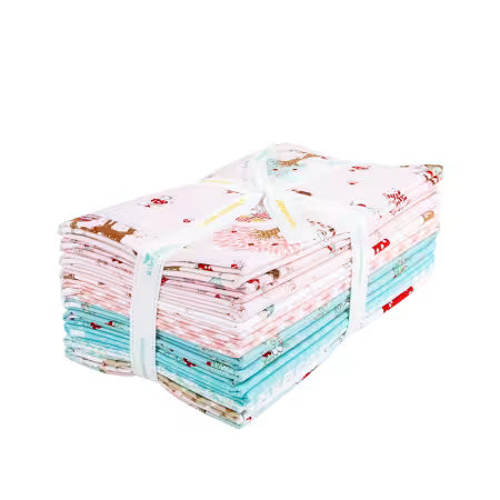 Whimsical Woodland 9-Yard + Cheater Print Bundle Pink Tasha Noel Riley Blake 1YD-17640P-10