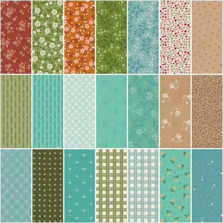 Baked With Love 1YD­-17780T­-21 Terracotta 1-Yard Bundle Lori Holt Riley Blake