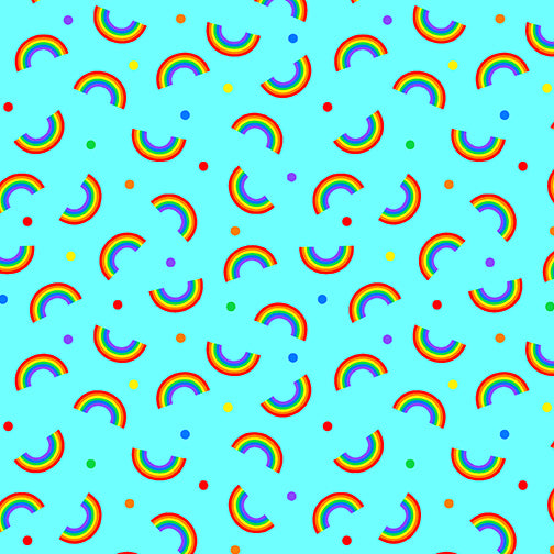 We Appreciate You 1242705B Rainbows Hope Aqua Kanvas Benartex Half Yard
