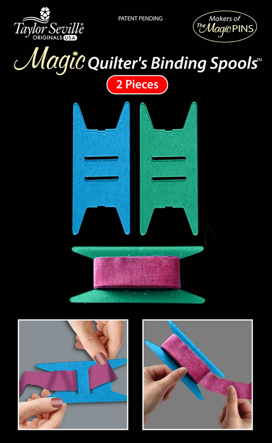 Magic Quilter's 220382 Binding Spool 2pk Each