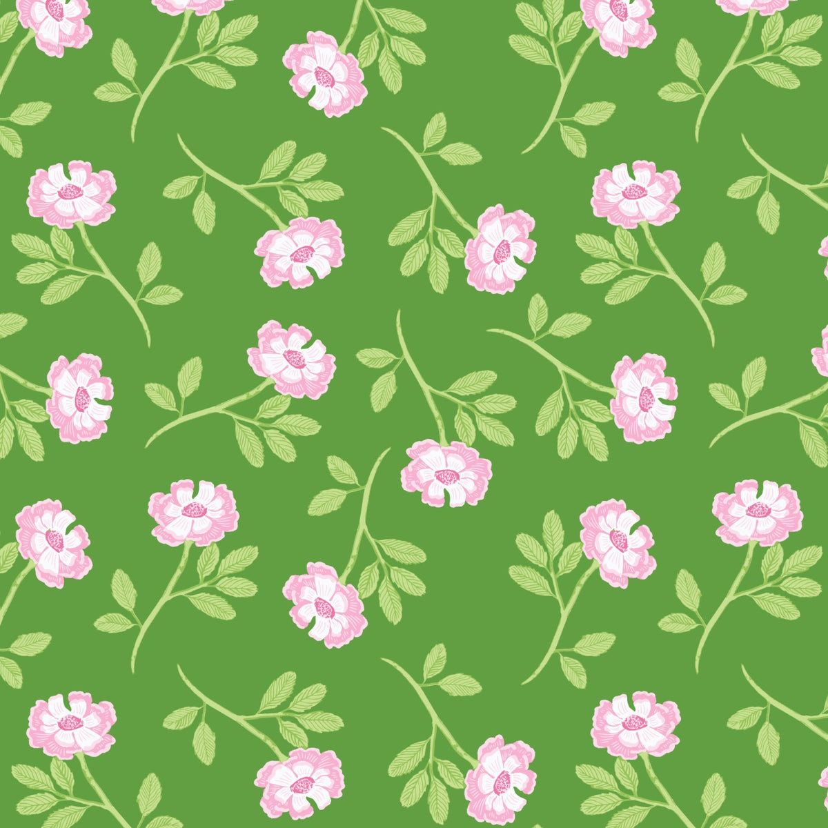 Heath and Hedgerow 228381 Wild Roses Joanna Plucknett Cloud9 Half Yard