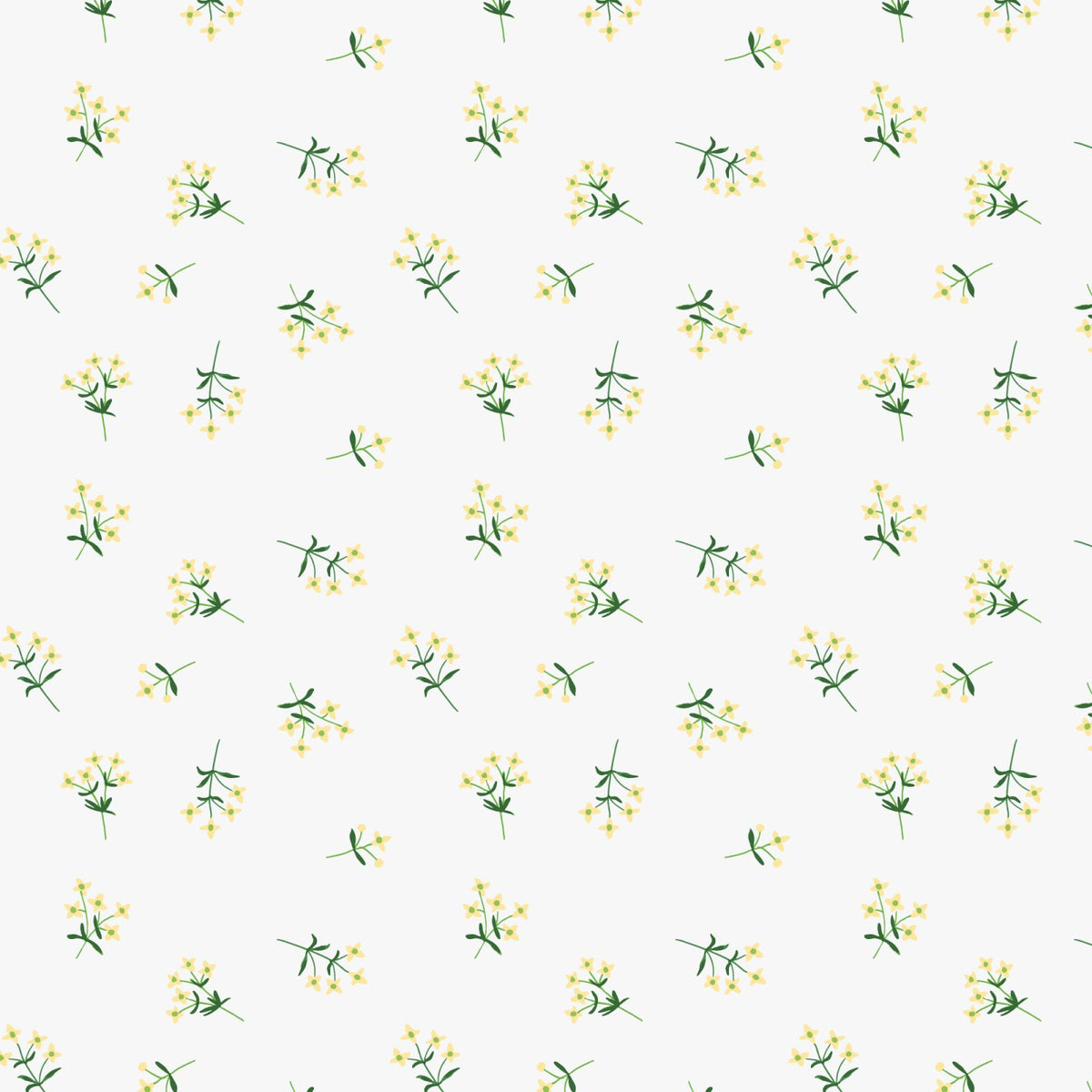 Heath and Hedgerow 228389 Field Gentian Yellow Joanna Plucknett Cloud9 Half Yard