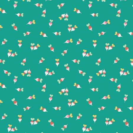 Vine Ripened 228787 Radish Toss Green Kimberly Morgan Cloud9 Half Yard