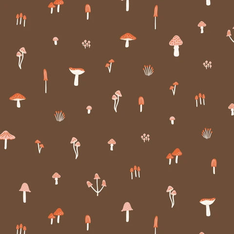 It Was the 70s 229372 March Mushrooms Brown Cloud9 Half Yard