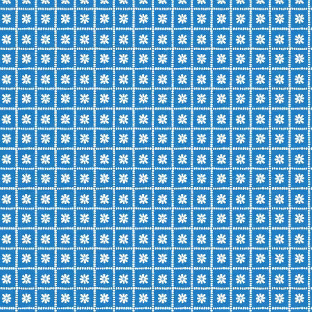 Summers End 229752 Square Dance Daisy Blue Emily Taylor Cloud9 Half Yard