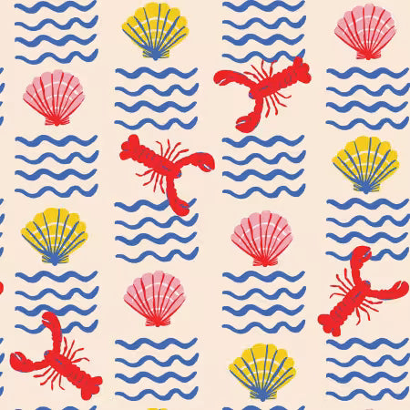 Italian Summer 229891 Claws & Current Amy Christine Cloud9 Half Yard