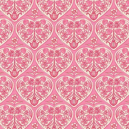 Folk Love 230093 Garden Love Pink Victoria Croydon Cloud9 Half Yard