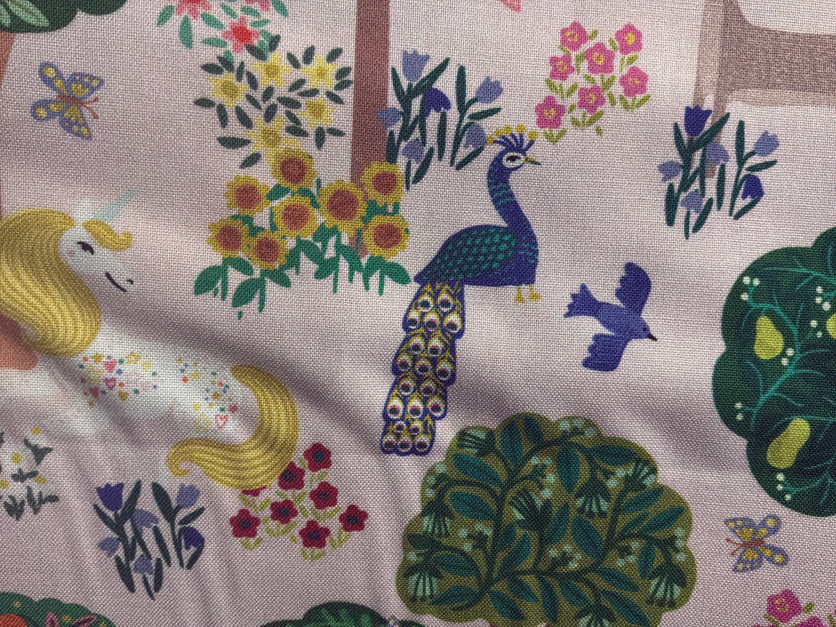 Rainbow Vale, Enchanted Woods, Pale Pink, 55048-3, Windham Fabrics Half Yard