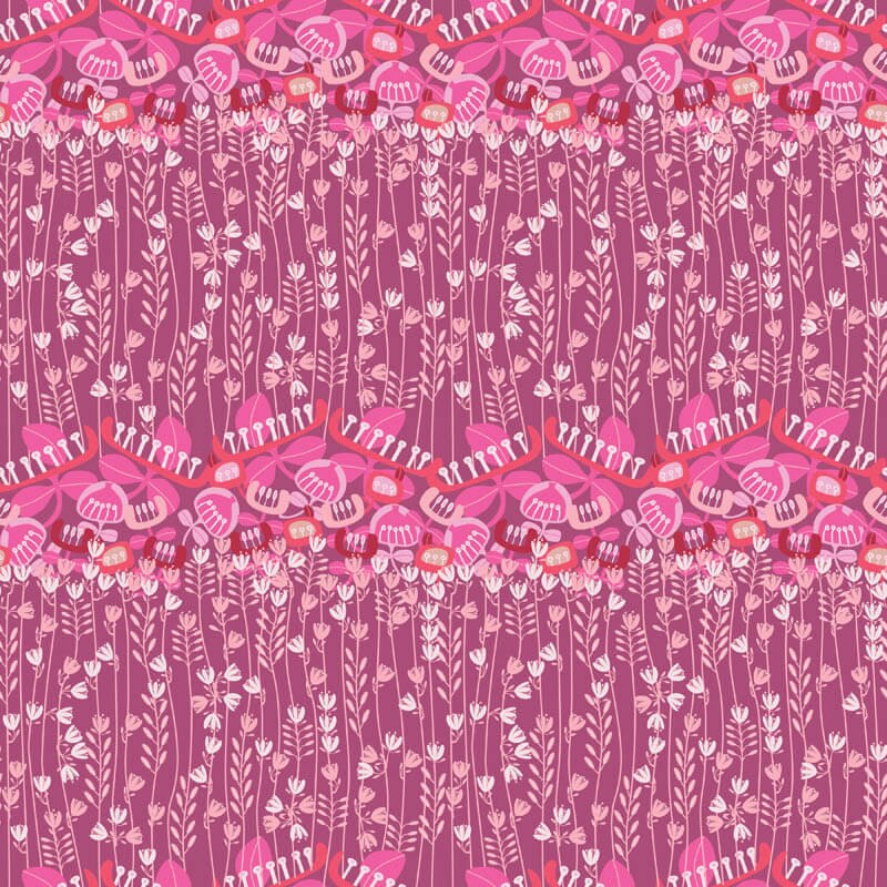 Exotic Splendour De Vine Pink Kathy Jurris RB Studios RBSES2630/14 By the Half Yard