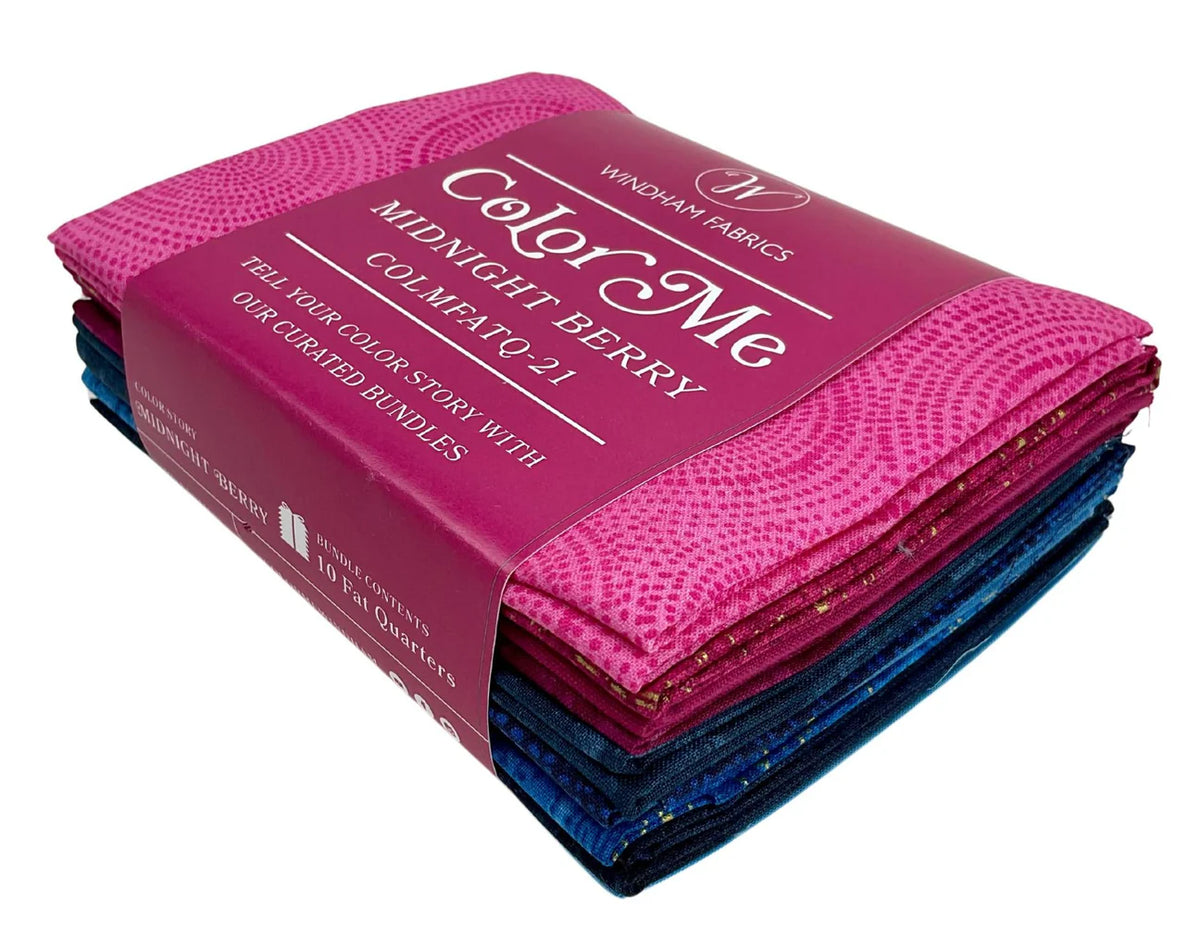 Color Me COLMFATQ-21 Midnight Berry Fat Quarter Whistler Studios Windham