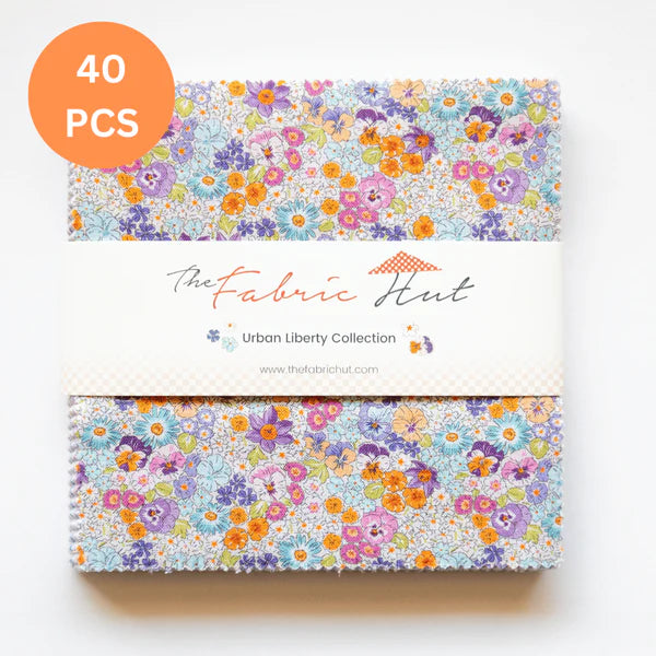 Fabric Hut 5" Charm Pack Urban Liberty CSF-1 Collection 40 Pcs