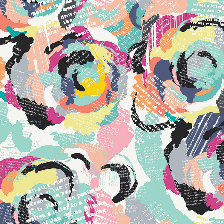 ROSES & LETTERS CAPSULES LETTERS ART GALLERY FABRICS CAP-L-3000 HALF YARD
