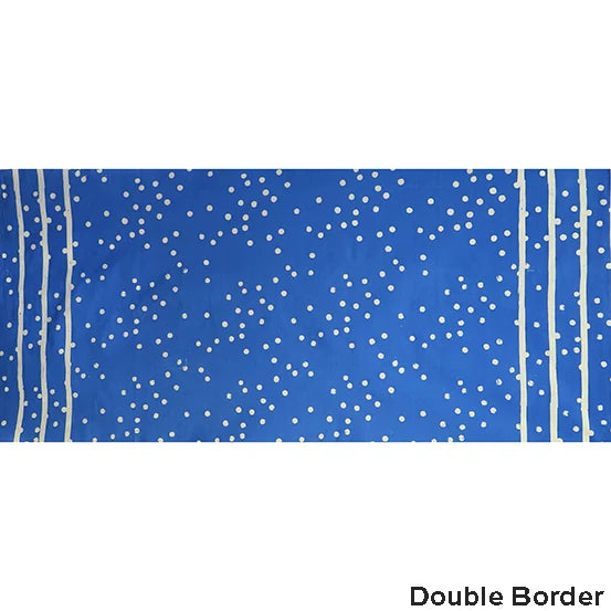 Handcrafted Indigos Batik Double Border AB-1789-IB1 Andover Half Yard