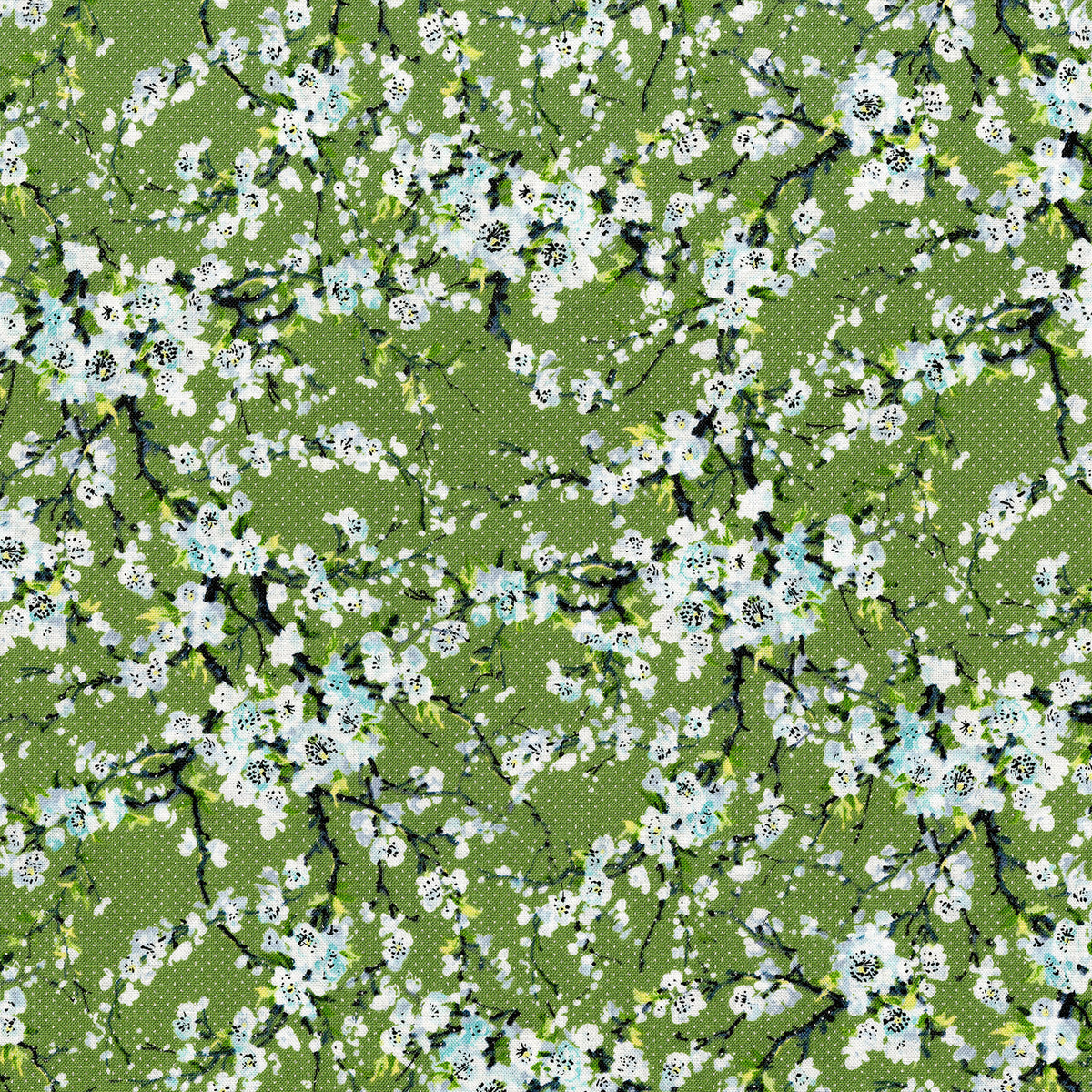 Serene Spring First Flourish Green Flaurie & Finch RJR Fabrics RJR 3254-4 By the Half Yard