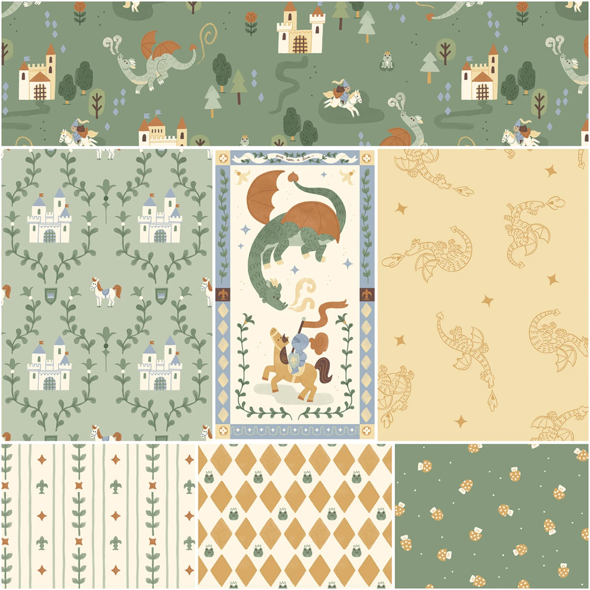 Faraway Kingdom Forest 7-Yard Bundle by Natalia Juan Abello for Riley Blake Designs 1YD-­17430F­-7 by the Bundle