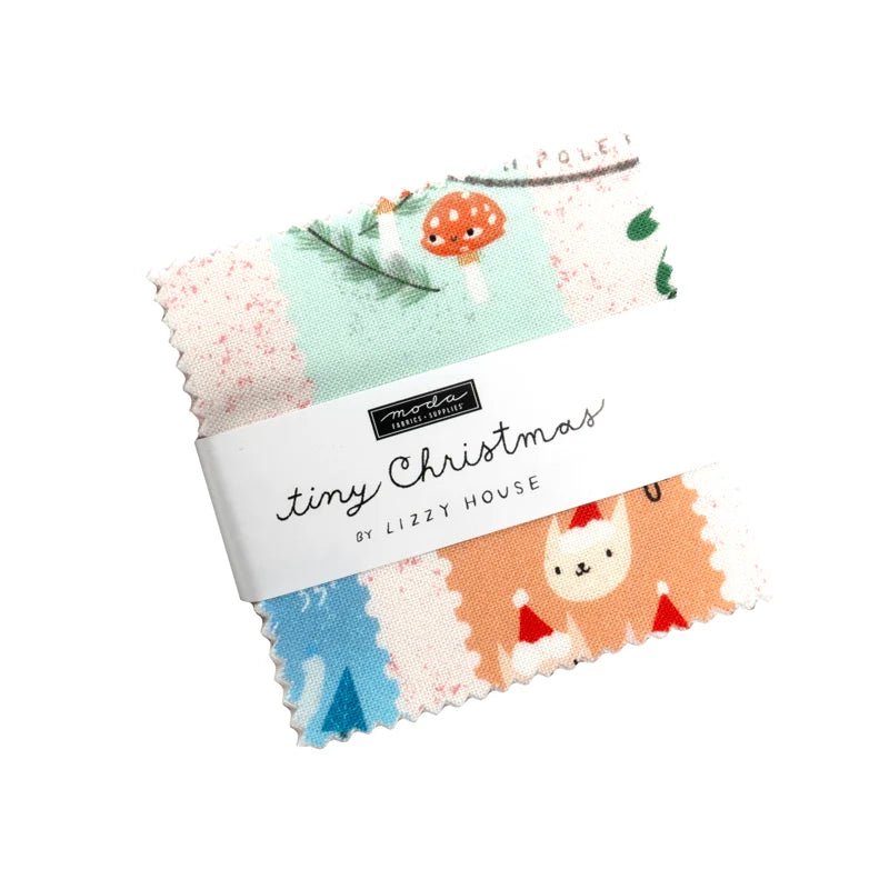 Tiny Christmas 2.5" Mini Charm Pack Lizzy House Moda