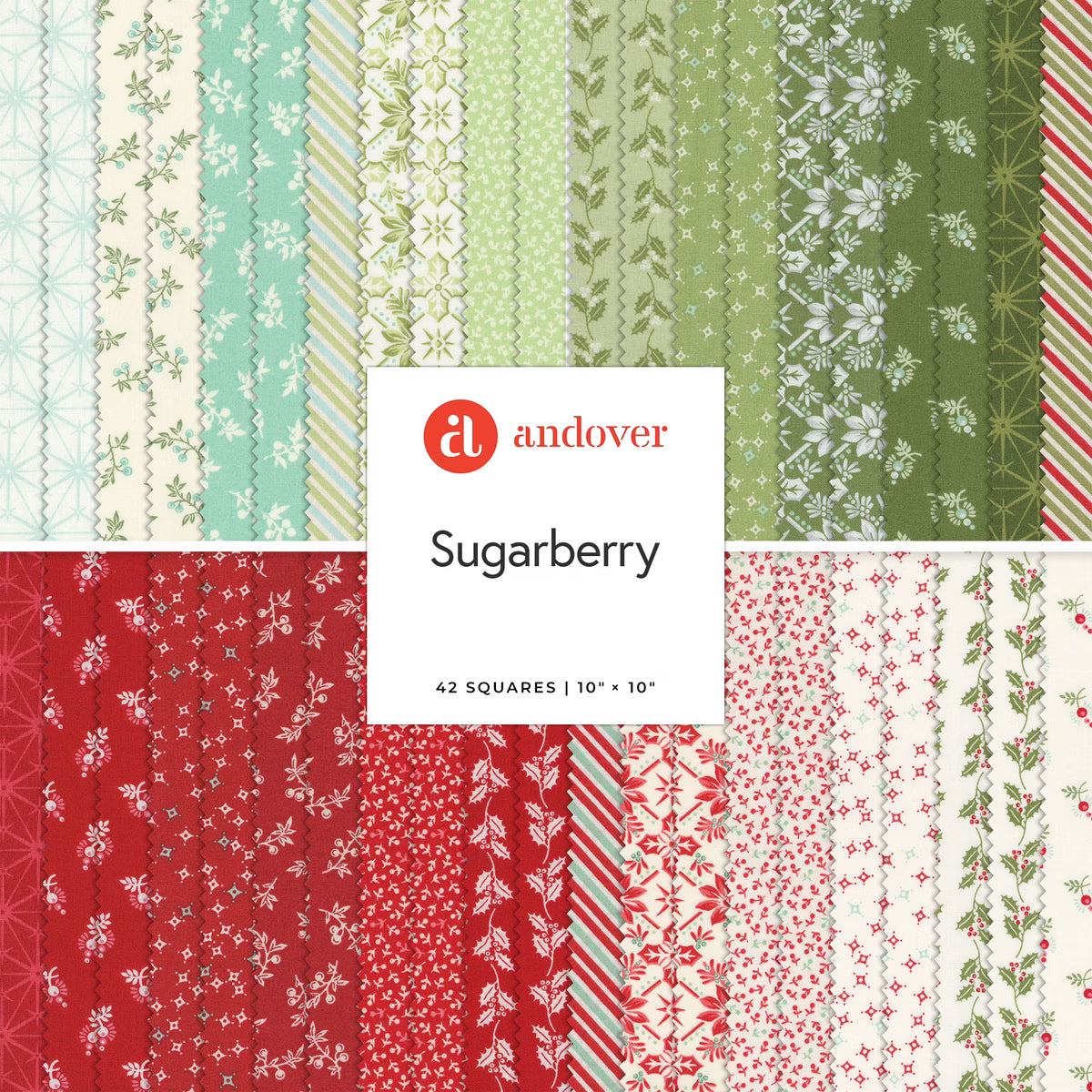 SUGARBERRY ANDOVER FABRICS 10" LAYER CAKE 3S-SUGARBERRY-X