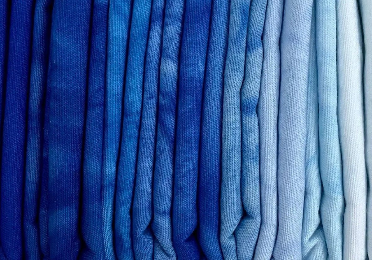 Lava Solids Batik Sky Fat Quarter Bundle LAVAFATQ-5 Anthology Fabrics